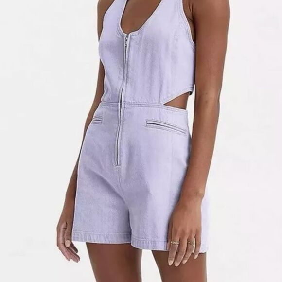 NWT Levi’s Rydon Cutout Romper XL Overall Shortall - Picture 5 of 8